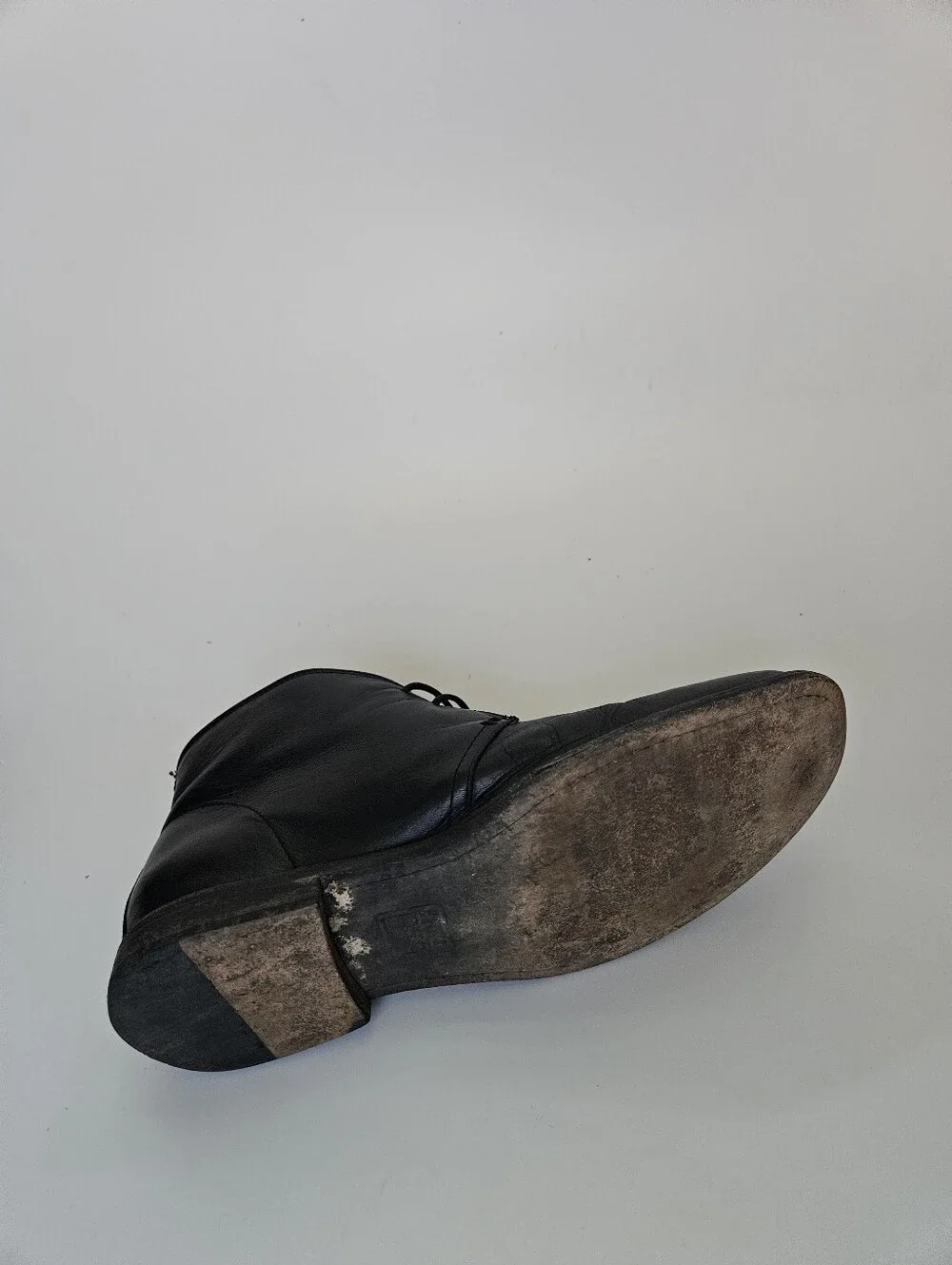 Frye Phillip Chukka Boots Lace Up Black Leather Shoes Men 10.5 D 87533